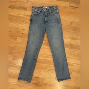 AMO Classic Straight Leg Blue Jeans